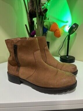 SOREL Emelie II Zip Leather Waterproof Boots Size 9